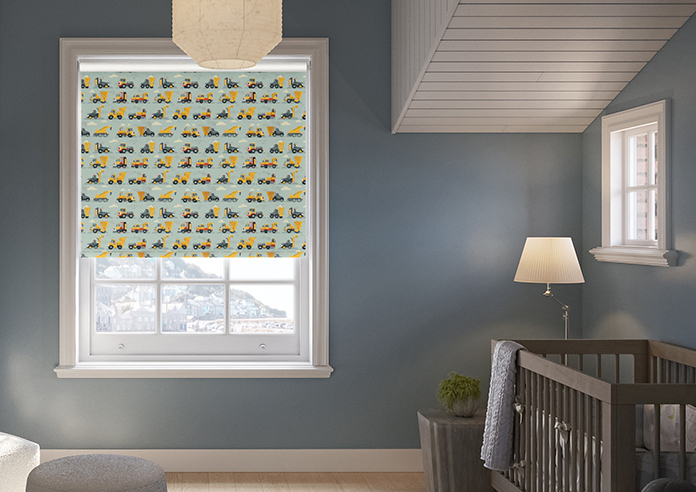Construction Crew, Cement Grey - Twist&Fit Roller Blind - Image 3